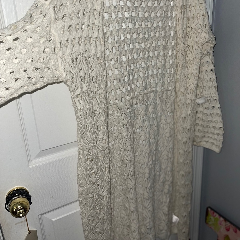 PinkLily Cream Cardigan size 3x